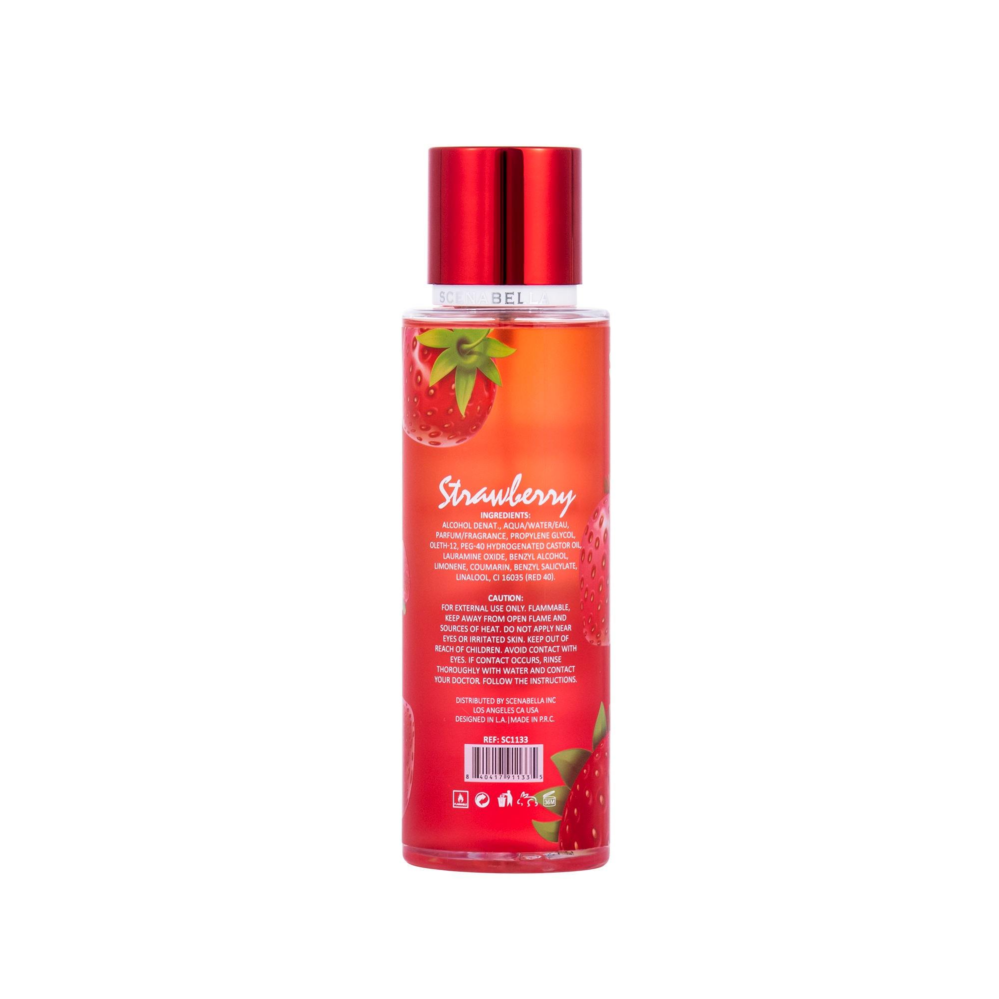 250ml Private Label Women's Strawberry Scented Eco-Friendly Long Lasting Spray Perfume Fragrance Body Lotion