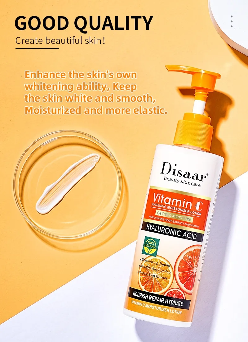 Nourishing Deep Moisturizing Organic Vitamin C Skin Whitening Body Lotion