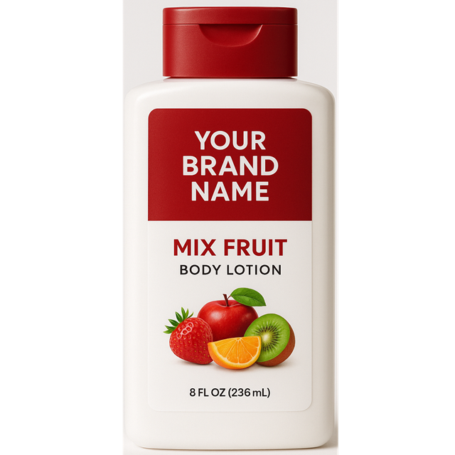OEM Private Label Mix Fruit Body Lotion for Soft Hydrated Skin Vitamin-Enriched Moisturizing Body Care for Wholesale Bulk Supply
