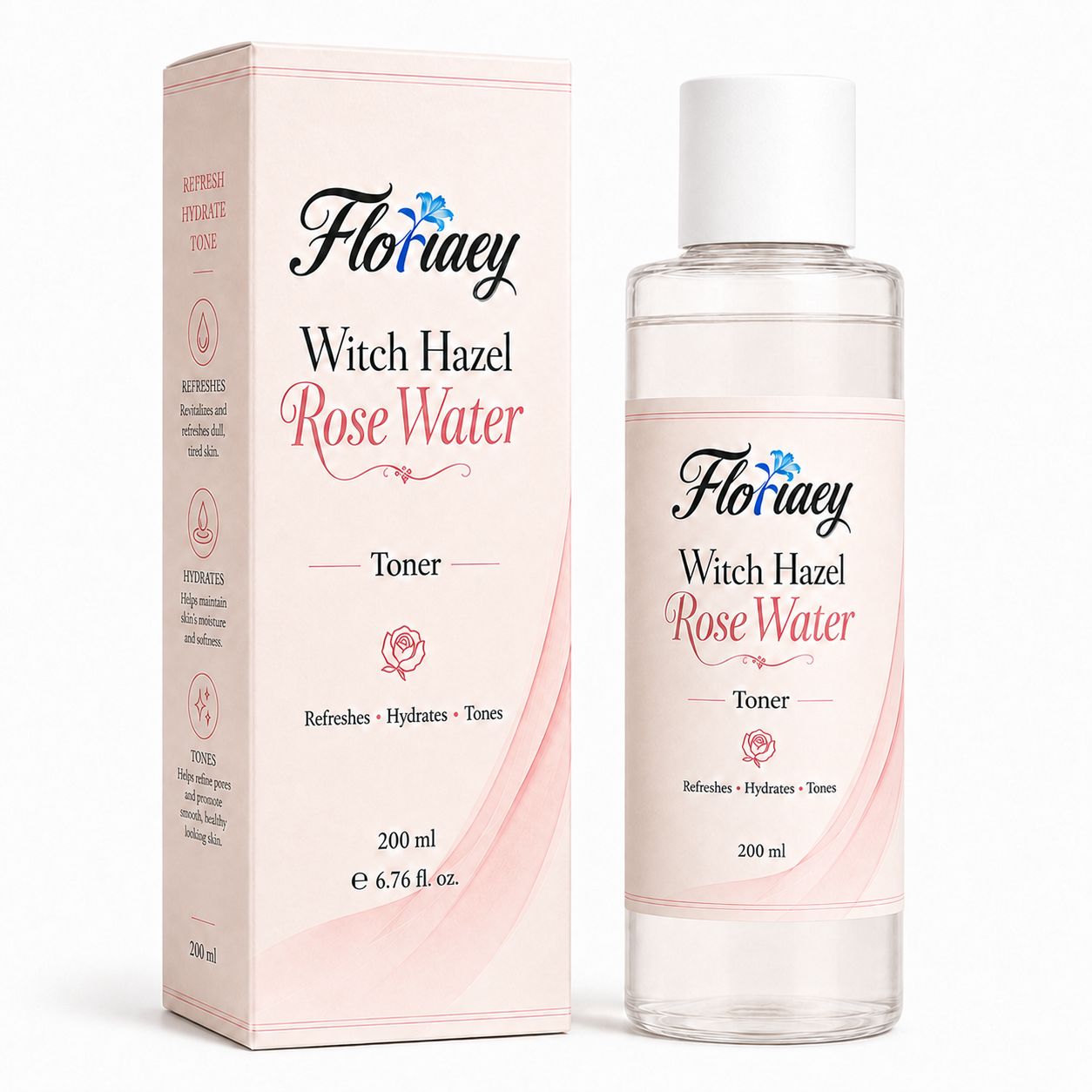 OEM Witch Hazel Rose Lotion with Oil Control &amp; Pore Refining Soothing Redness &amp; Post-Sun Care for All Skin Types &amp; Body Use