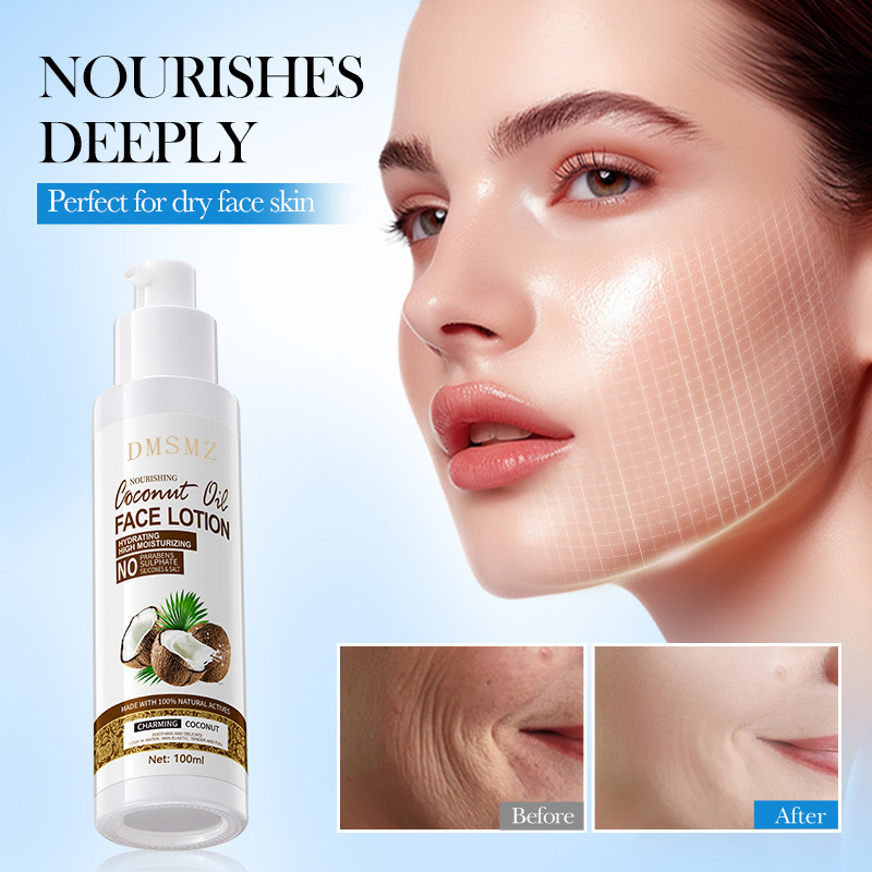 Coconut Oil Hydrating Brightening Facial Lotion
