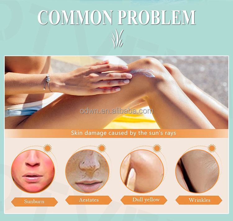 Custom Label Body Lotion Whitening Sunscreen Lotion for Skin Care Cosmetic Product