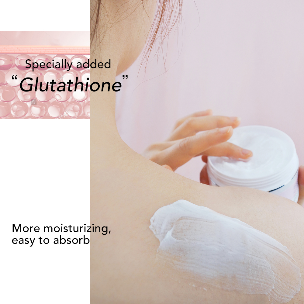 Customized 24-Hour Moisturizing Body Lotion Organic Dark Spot Removing Natural Collagen Glutathione Easily Absorbed Cream