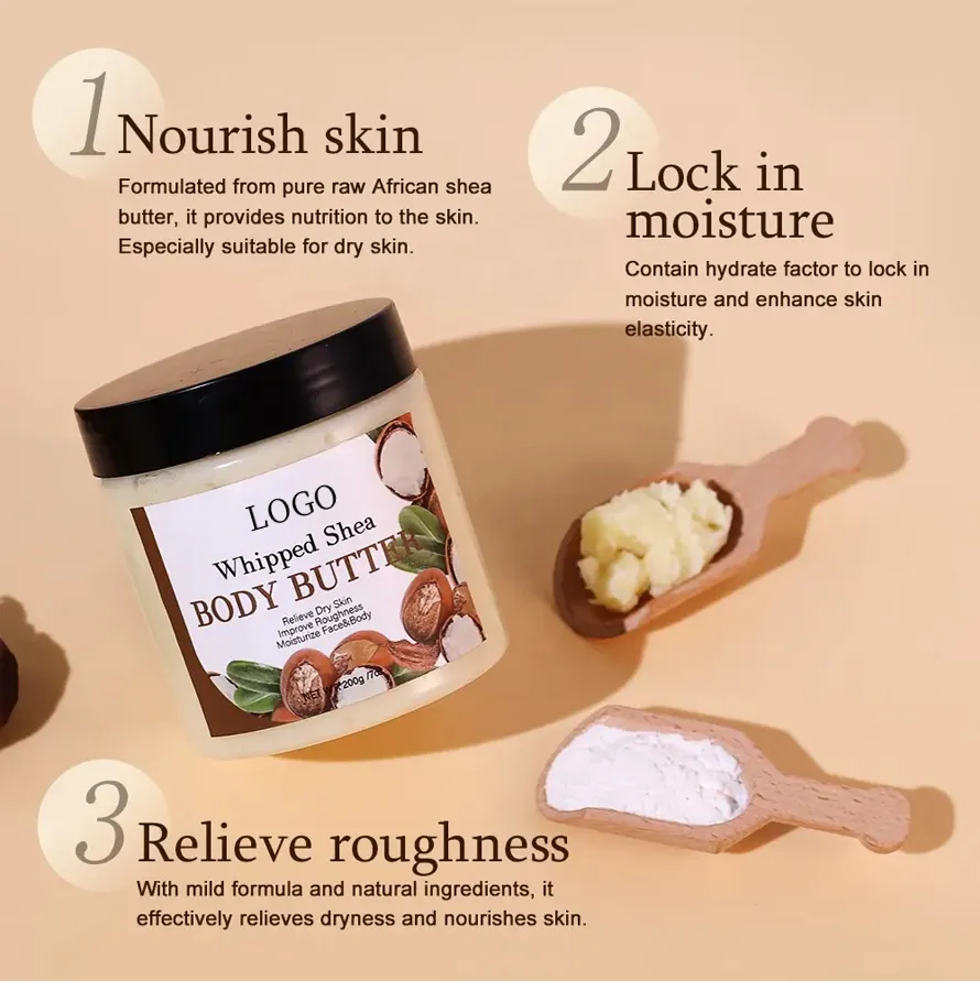 Ditong High Quality Organic Shea Butter Dry Skin Nourishing Moisturizing Body Lotion