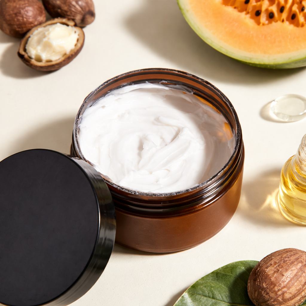 Custom Scent Body Butter | Rich Hydrating Cream In Amber Jar | OEM/ODM Production &amp; Bulk Wholesale For Brand Owners