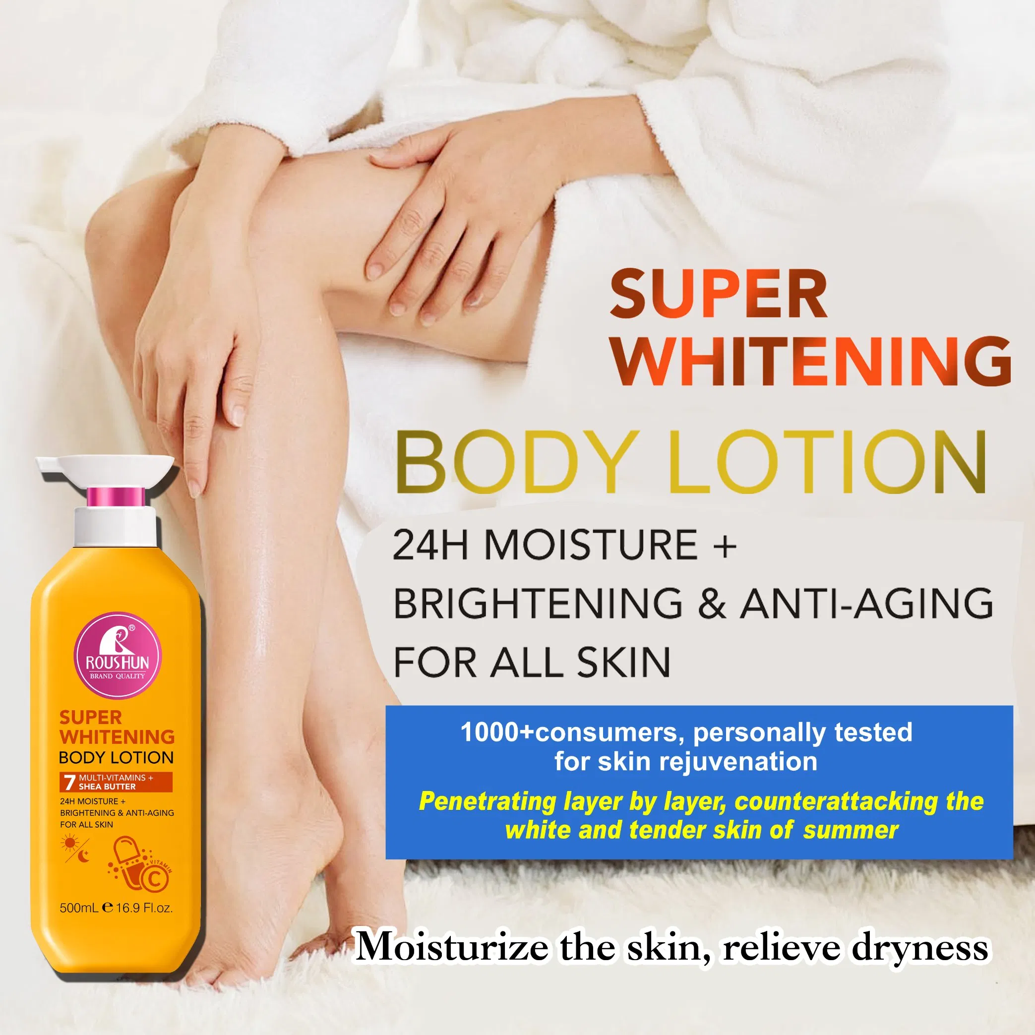 Roushun Vitamin C Body Lotion Super Whitening 24h Moisturizing Brightening Anti-Aging