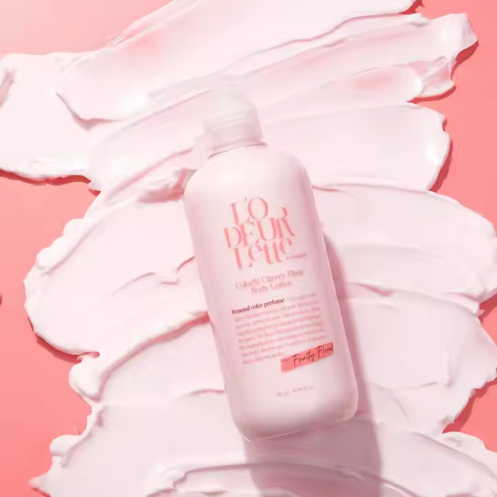 L'ODEURLETTE England Colorfit Cherry Fleur Body Lotion Luxury Blossom Body Softener Professional Salon Skin Refreshing Liquid