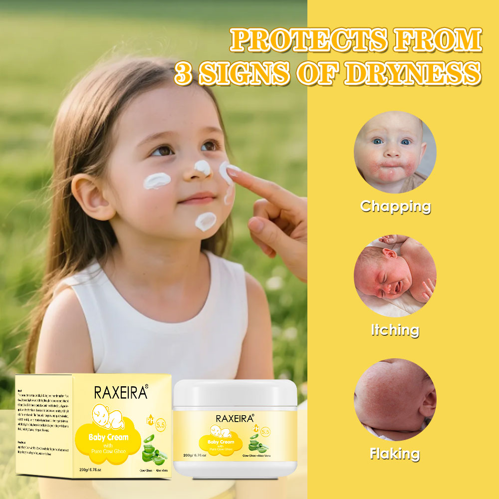 Pure Cow Ghee Baby Cream Baby Care Hydrating Moisturizer Cream Kids Children's Repair Chapping Itching Flaking Body Cream Lotion