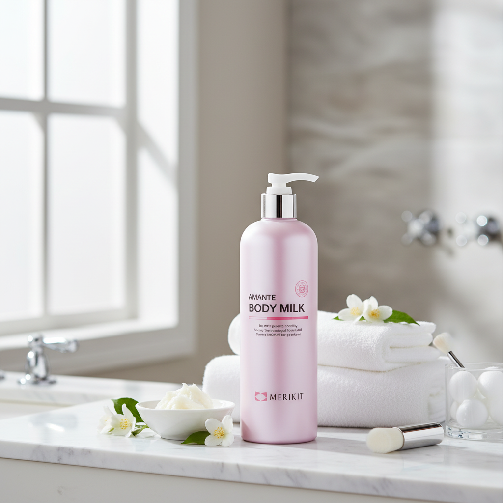 Korean Cosmetic MERIKIT AMANTE PERFUME MILK Luxurious Aesthetic Skin Care Hand Body Lotion Shea Butter Whitening 500ml