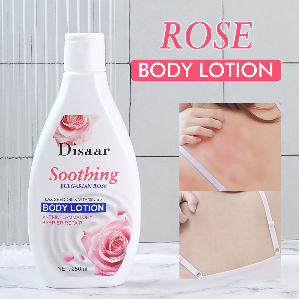 Luxury Rose Body Lotion Pemutih 24h Moisturizing Hydrating Skin Barrier Repair Dry Sensitive Skin Care Body Lotion