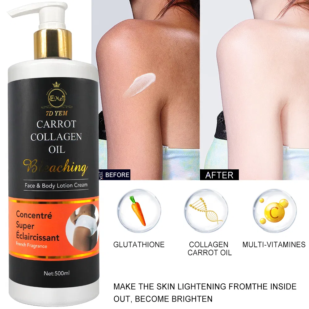High Quality Brightening Body Lotion Carrot Extract Hydrating Body Lotion Yellow Brightening Carrot Body Lotion