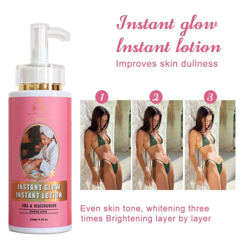 OEM/ODM Carrot Whitening Vitamin E Body Lotion Herbal Glow Body Lotion