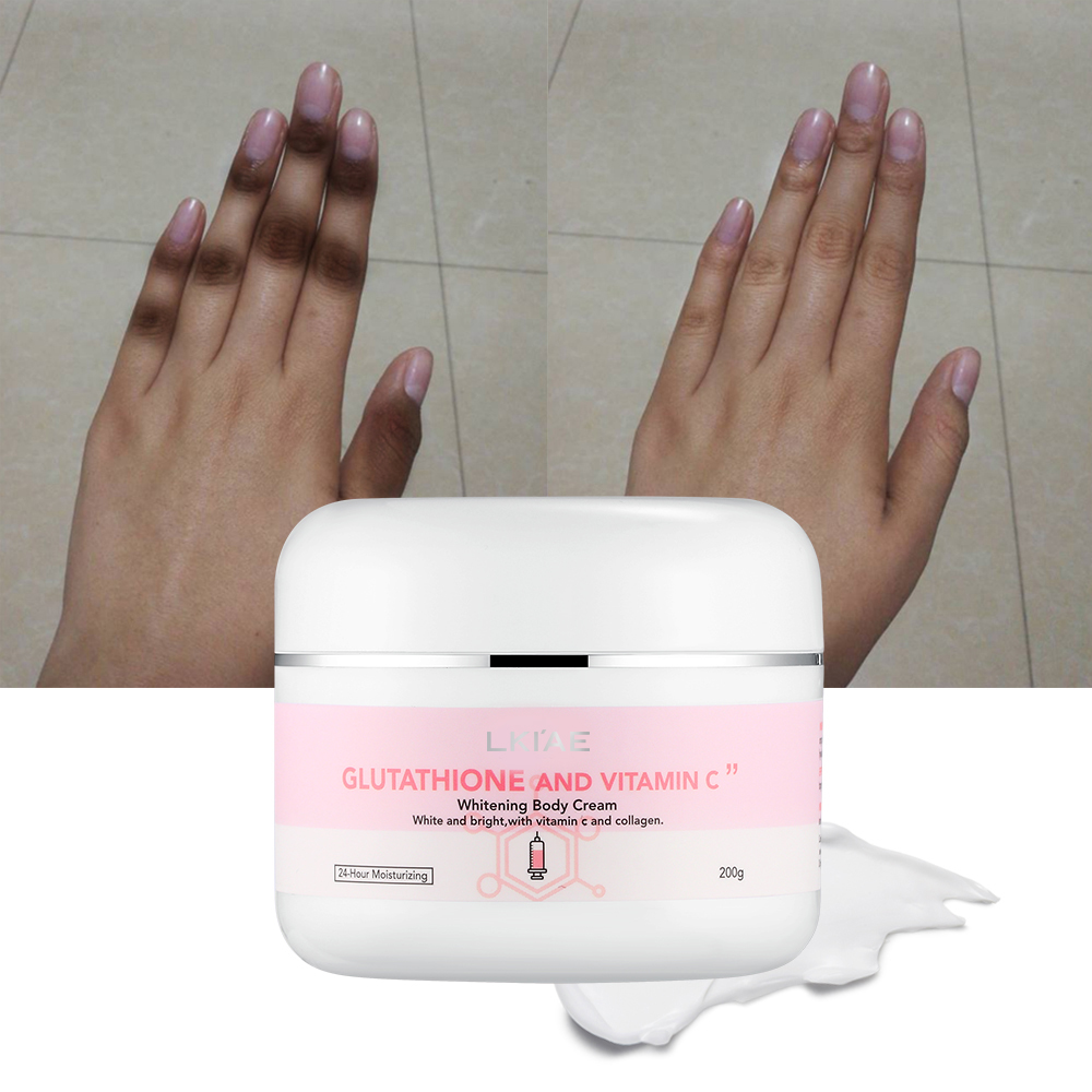Customized 24-Hour Moisturizing Body Lotion Organic Dark Spot Removing Natural Collagen Glutathione Easily Absorbed Cream