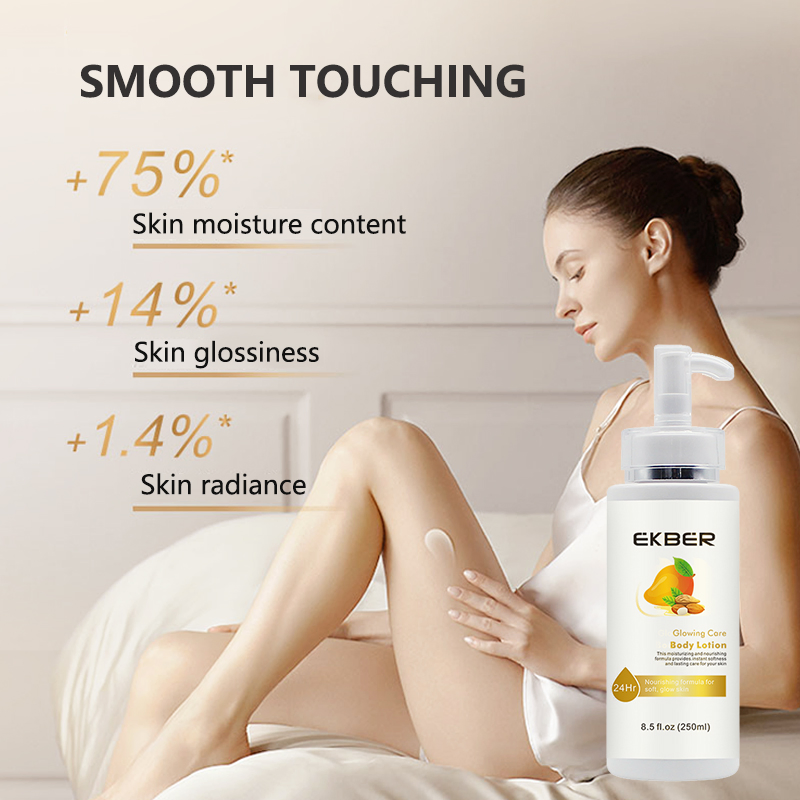 Customize Logo Mango Almond Whitening Body Lotion Organic Cream Mango Almond Scent Body Lotion