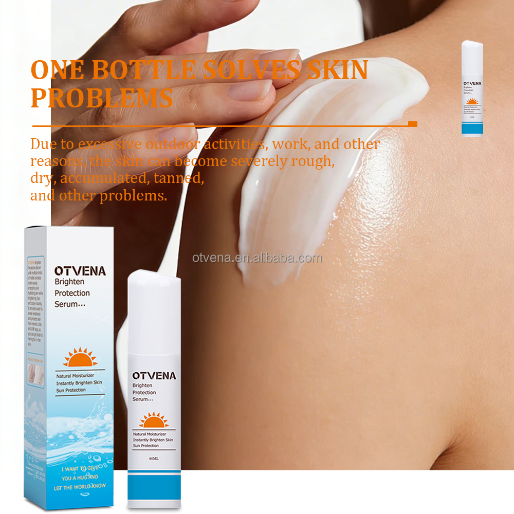 OTVENA Moisturizing Body Lotion Soft and Tender Skin Texture Long Lasting Suncreen Whitening Lotion