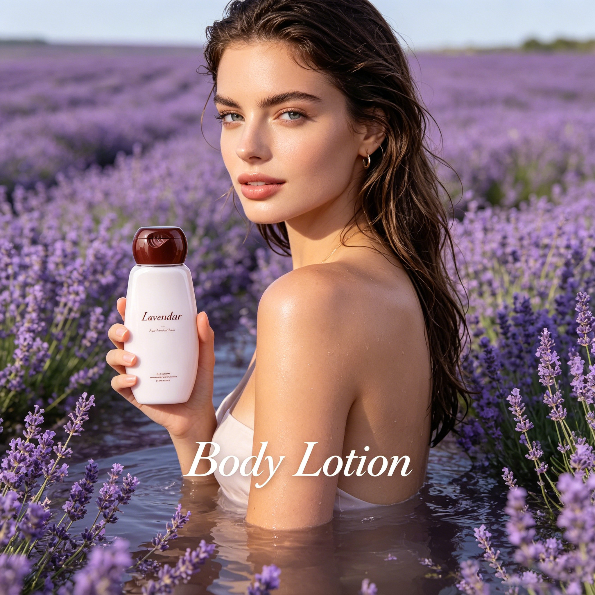 OEM Private Label Lavender Body Lotion | Shea Butter Essential Oil Whitening Moisturizing Skin Smoothing Fragrance Body Milk