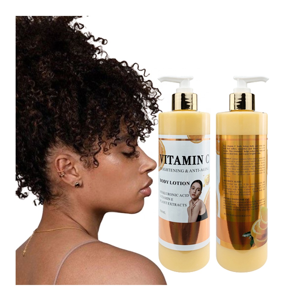 Gluta C Vitamin C Body Lotion Effective Brightening Anti-Acne Exfoliates Moisturizes Non-Greasy Enriched Vitamin C Softer