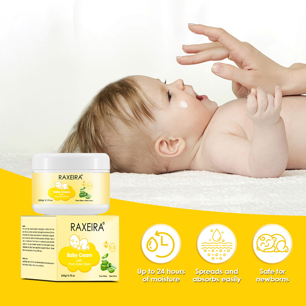 Pure Cow Ghee Baby Cream Baby Care Hydrating Moisturizer Cream Kids Children's Repair Chapping Itching Flaking Body Cream Lotion
