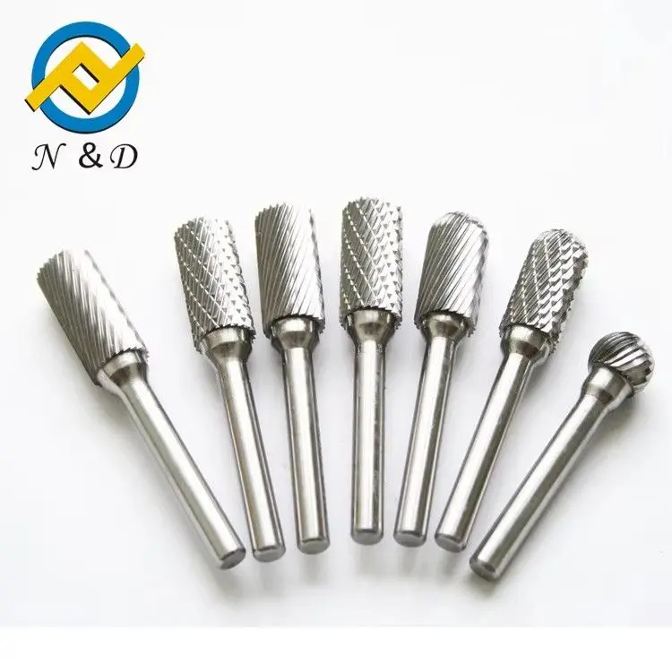 Tungsten carbide rotary burr-single cutting