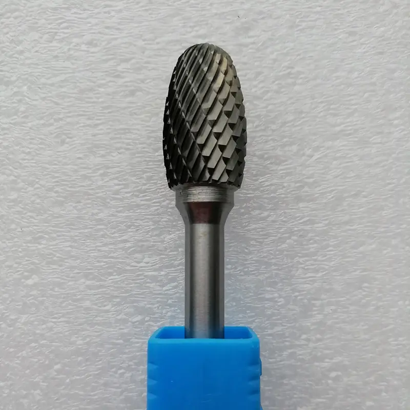 tungsten carbide rotary burr oval shape double cut