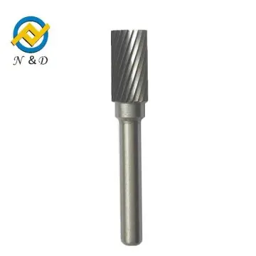 N&D Tungsten Carbide Type A Cylinder Shape Rotary Burrs single cutting