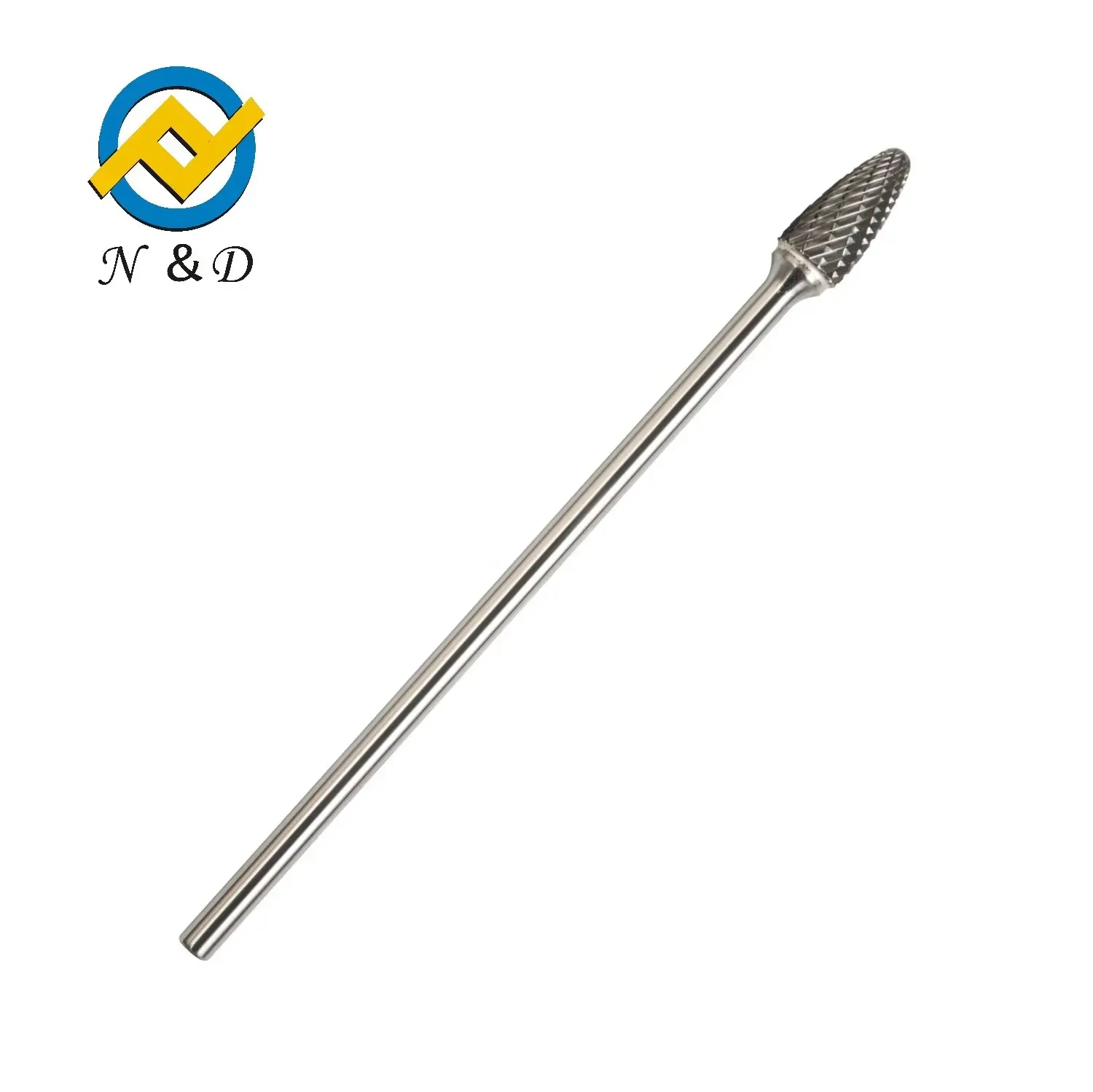 tungsten carbide rotary burr long shank ball nosed tree double cut