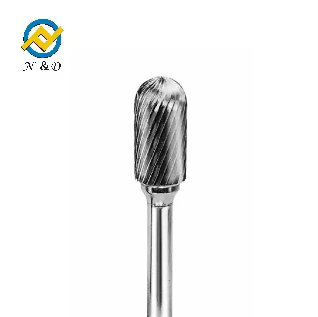 Custom Used in various precision engineering: Tungsten carbide ball nosed cylindrical burr Factories, Pricelist