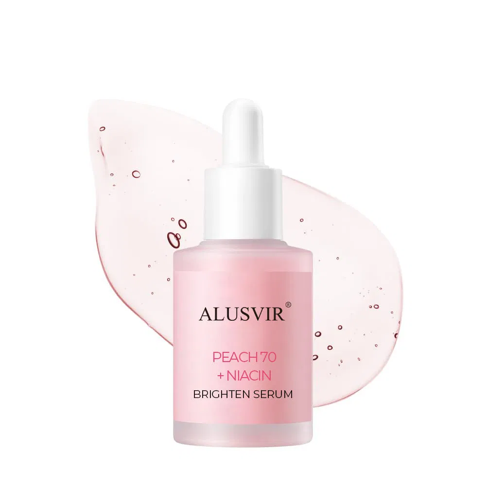 Peach Niacinamide Pink Serum Dark Spot Care Glowing Whitening Anti-Aging Pore Shrinking