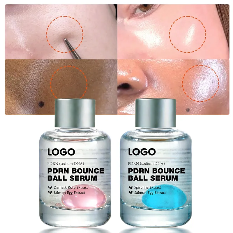 Private Label Salmon DNA Sensitive Skin Safe Zero Irritation Firms Skin Energizes Complexion Anti Aging Pdrn Bounce Ball Serum