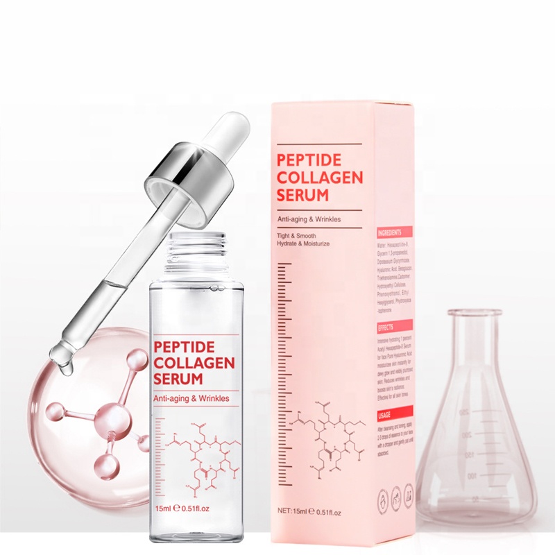 Wholesale Private Label Facial Serum Deeply Nourish Improve Facial Skin Anti Aging Peptide Collagen Facial Serum