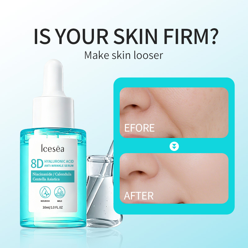 ICESEA 8D Hyaluronic Acid Facial Serum With Niacinamide &amp; Centella | Brightening Hydrating Essence For Smooth, Plump Skin