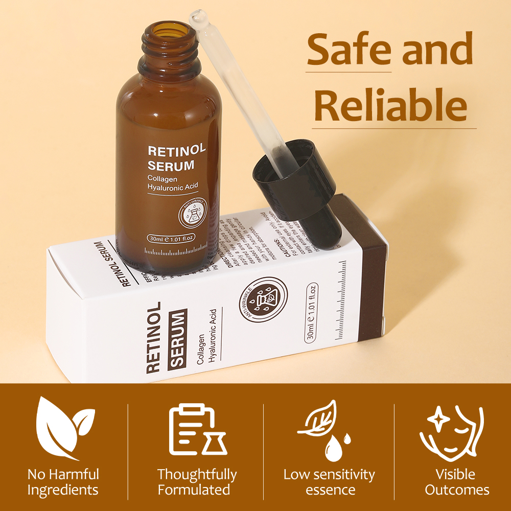 Wholesale Skin Brightening Retinol Collagen Facial Serum Anti-wrinkle Treatment Firming Retinol Serum Private Label