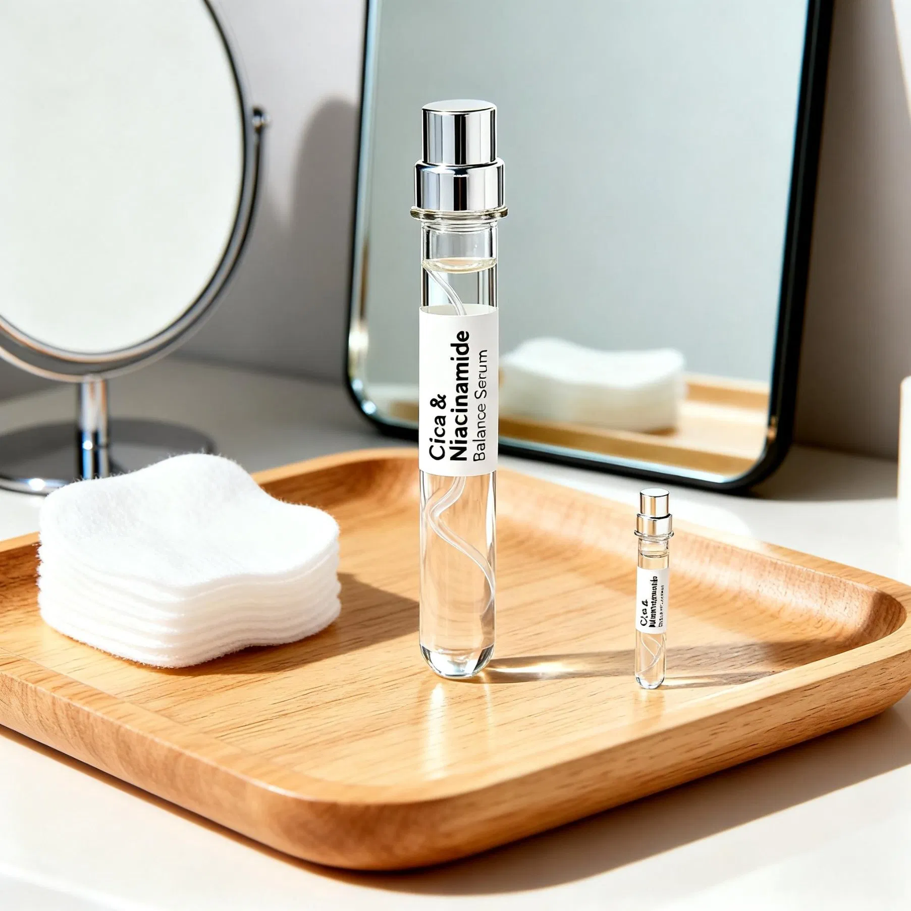 Cica &Clinical Level Anti-Inflammatory and Mite Elimination Face Serum with Indian Neem Leaf and Berberine Bark Extract for Sensitive and Acne Skin