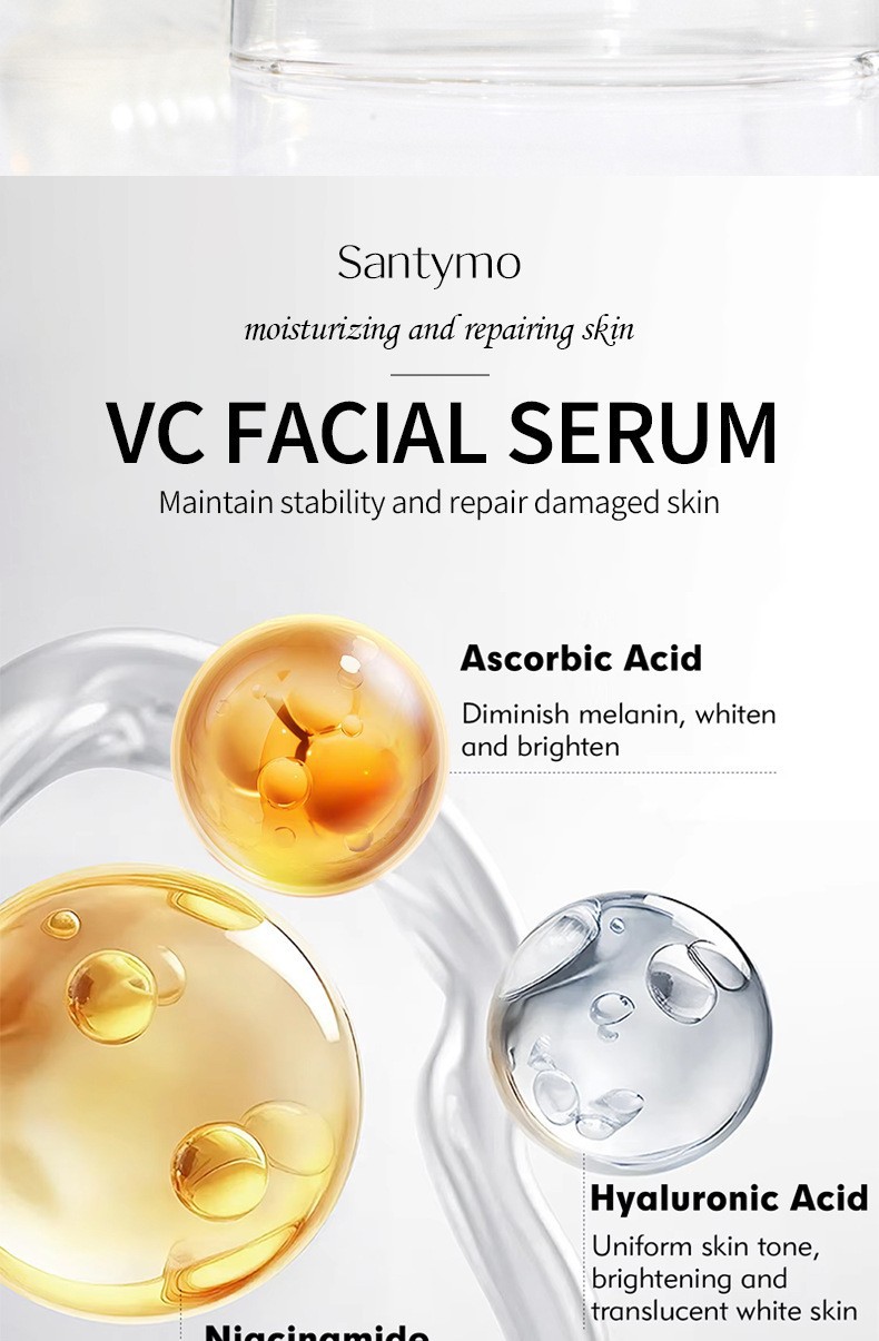 Vitamin C Serum in Stock, Improves Dullness, Hydrates, Brightens, and Provides Antioxidant Benefits.