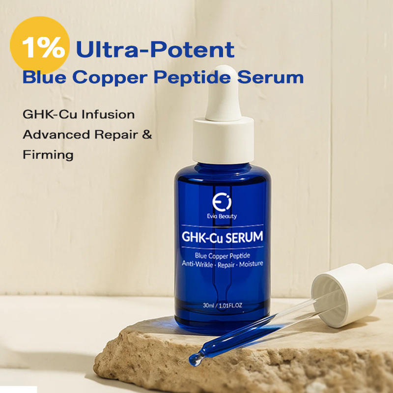 30ml GHK-Cu Blue Copper Peptide Hyaluronic Acid Anti-Wrinkle Repairing Moisture Facial Serum Skincare Serum Copper Peptide Serum