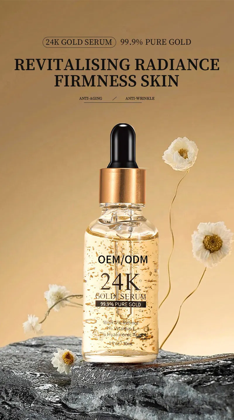 24K Gold Face Serum Repair and Protect Your Skin Essence with Retinol and Vitamin E
