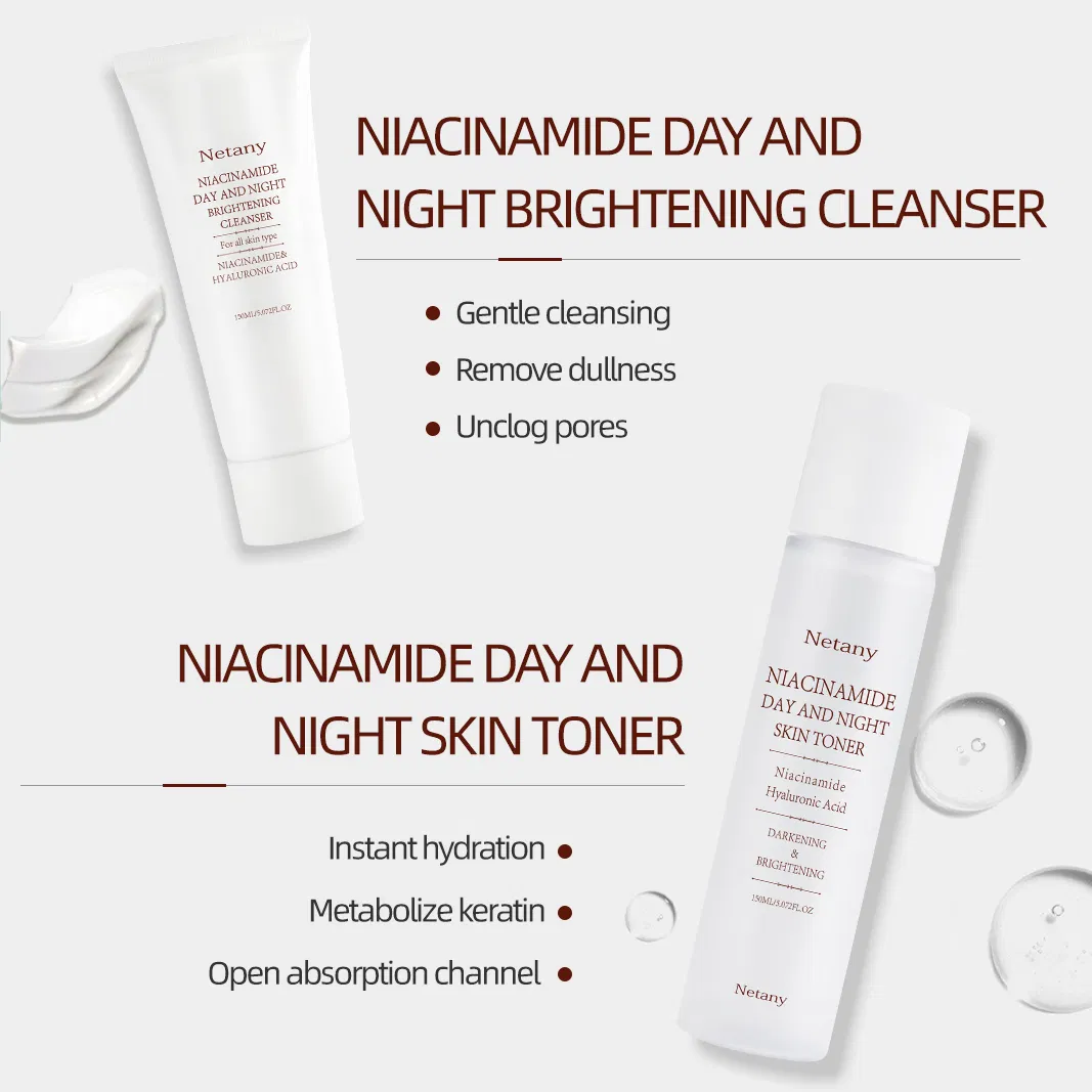 Cosmetics Niacinamide Brightening Skin Care Set Reduce Dullness and Achieve Radiant Skin Serum for a Whiter Complexion