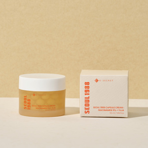 Korean Skincare Seoul 1988 Capsule Cream - Niacinamide 5% + Yuja Brightening Hydrating &amp; Anti-Aging Face Cream 1box=60ea