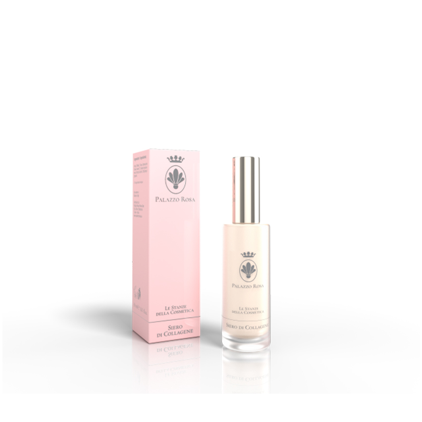 Palazzo Rosa Organic Italian Luxury Collagen Serum Cream Damask Rose 30ml Professional Anti-Aging Firming Moisturizer Body