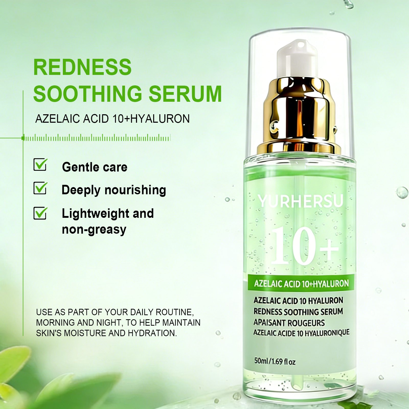 Wholesale Hyaluronic Acid Soothing Serum Redness Relief Essence Hydrating Facial Ampoules Skin Barrier Repair Moisturizing Serum
