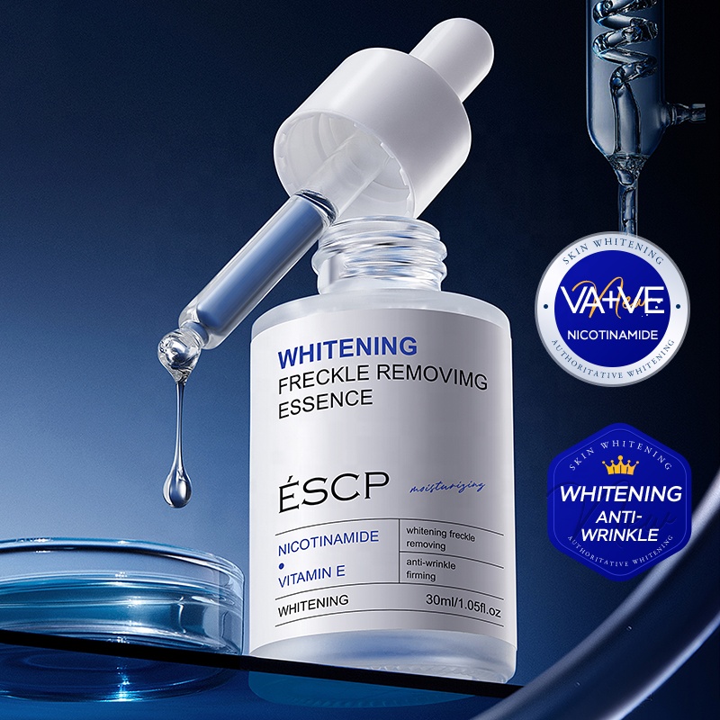 ESCP Face Essence Whitening Freckle Removal Anti-Aging Anti-Wrinkle Featuring Vitamin C Niacinamide Vitamin E Arbutin