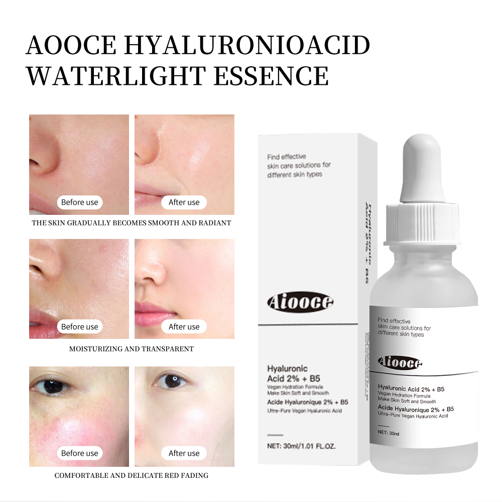 Hyaluronic Acid 2%+B5 Blackhead Remover Anti-wrinkle 30ml Serum Face Lip Eyebrow Skin Care Whitening Essence