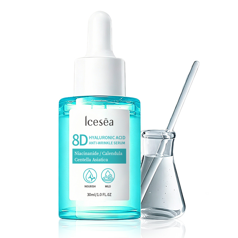 ICESEA 8D Hyaluronic Acid Facial Serum With Niacinamide &amp; Centella | Brightening Hydrating Essence For Smooth, Plump Skin