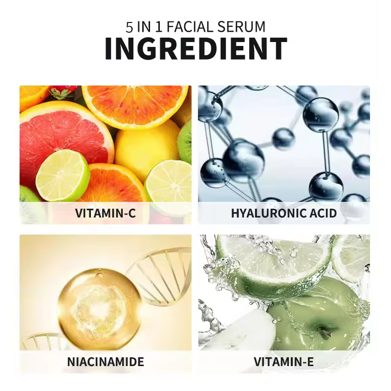 Niacinamide Vitamin E Brightening Serum Liquid Collagen Hyaluronic Acid Anti-Aging Serum Lightweight Non-Greasy Hydration