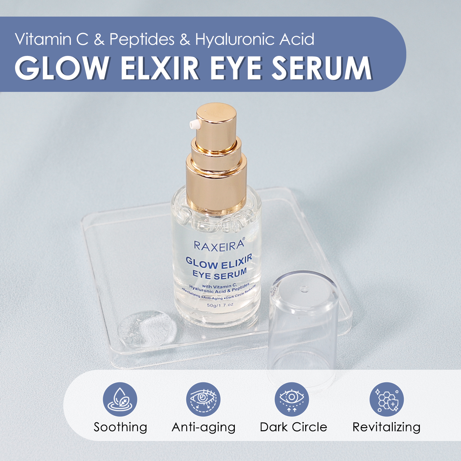 Wholesale Collagen Vitamin C Eye Serum Revitalizing Reduce Dark Circles Anti-aging Anti-wrinkle Eye Serum