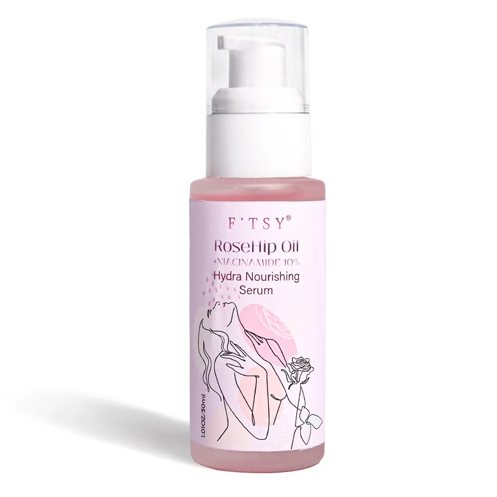 OEM ODM Private Label Natural Moisturizing Brightening Natural Extract Skin-Friendly Rose Hydrating Face Oil Facial Serum