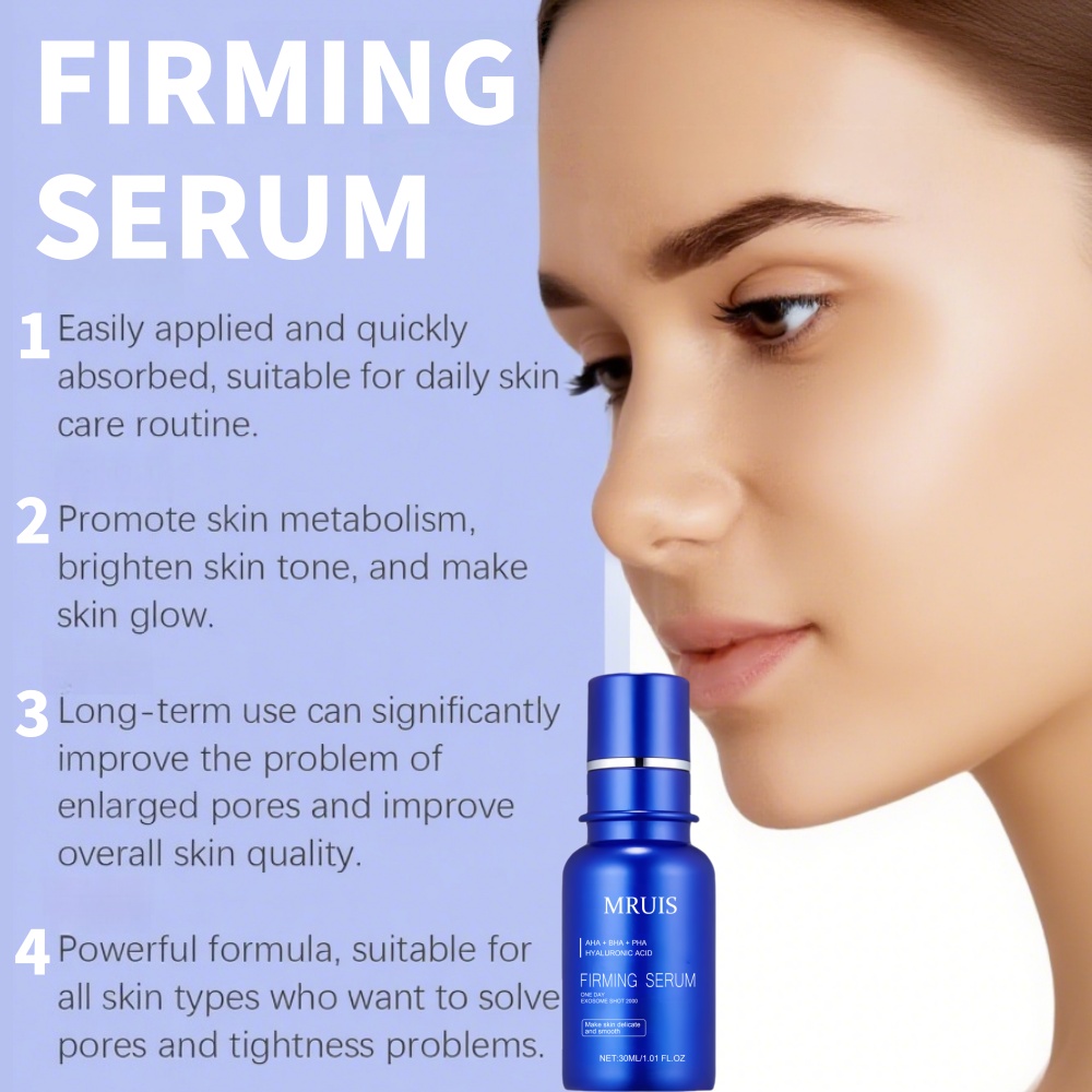 Wholesale 30ml Firming Face Serum AHA BHA PHA Hyaluronic Acid Anti-Aging Moisturizing Exfoliating Pore Shrinking Acne OEM