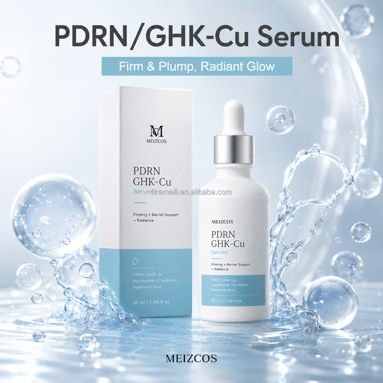 Premium PDRN Peptide Serum Lifting Repair Care Elasticity Support Smooth Texture Hydration Boost Cosmetic Products GHK-Cu Serum