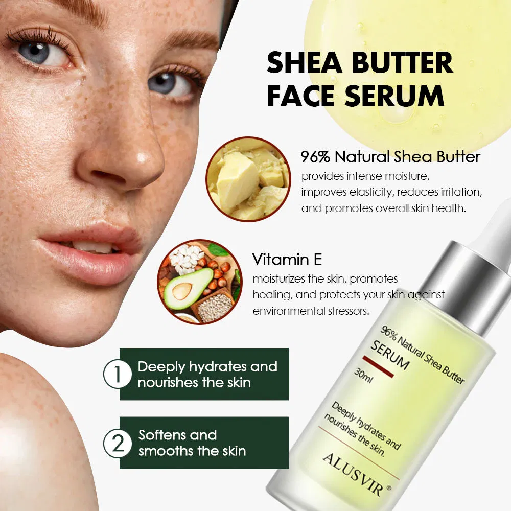 Face Serum Shea Butter Liquid Deep Moisturizing Hydrating Anti-Wrinkle Nourishing Facial Serum