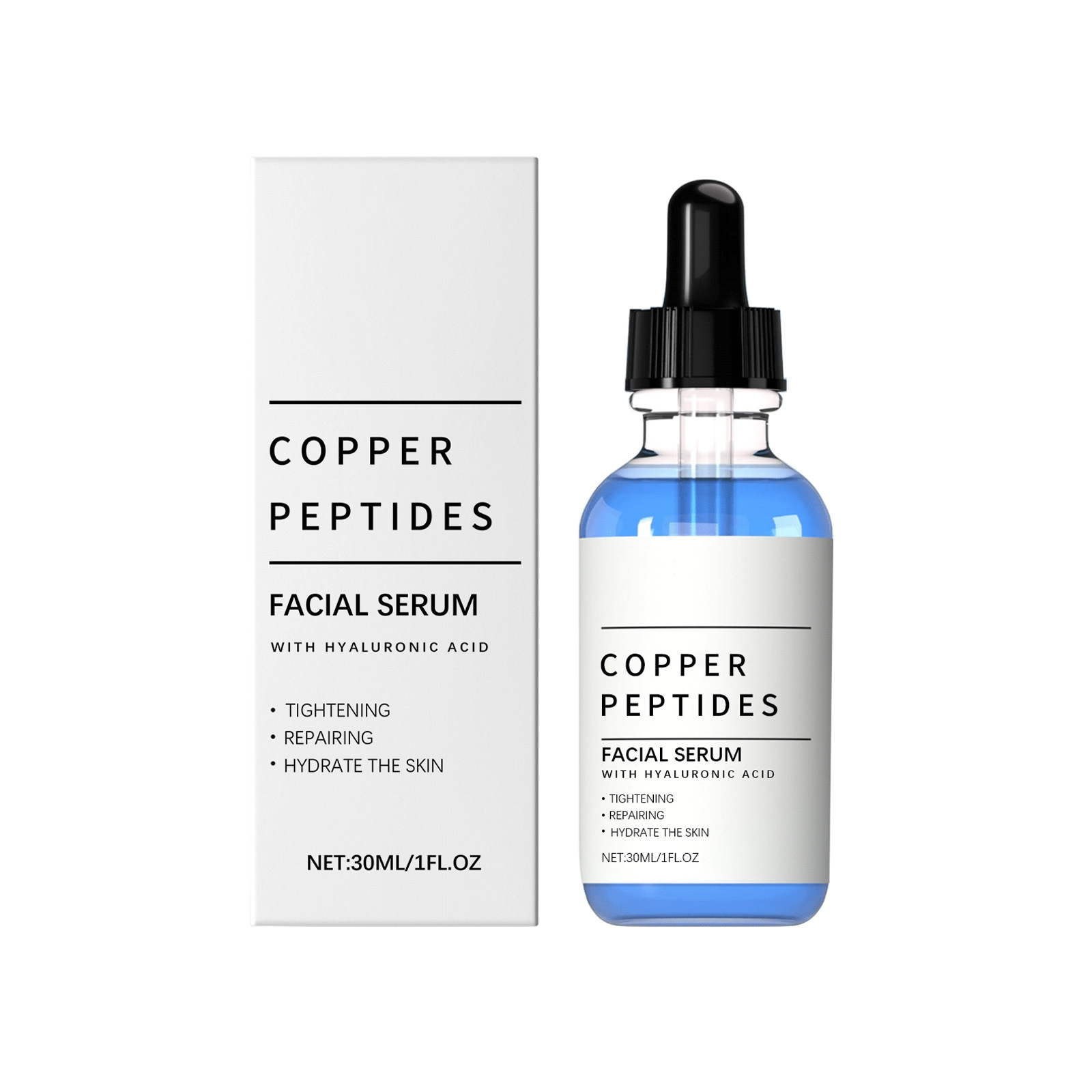 Hyaluronic Acid Anti-Wrinkle Moisturizing Serum Nourishing Shiny Hydrating Facial Care with Tightening &amp; Repairing 30ml